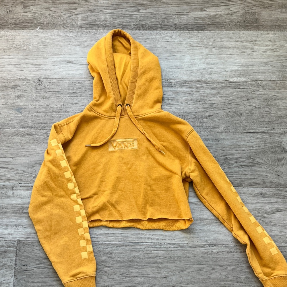 Vans Mustard Yellow Cropped Hoodie